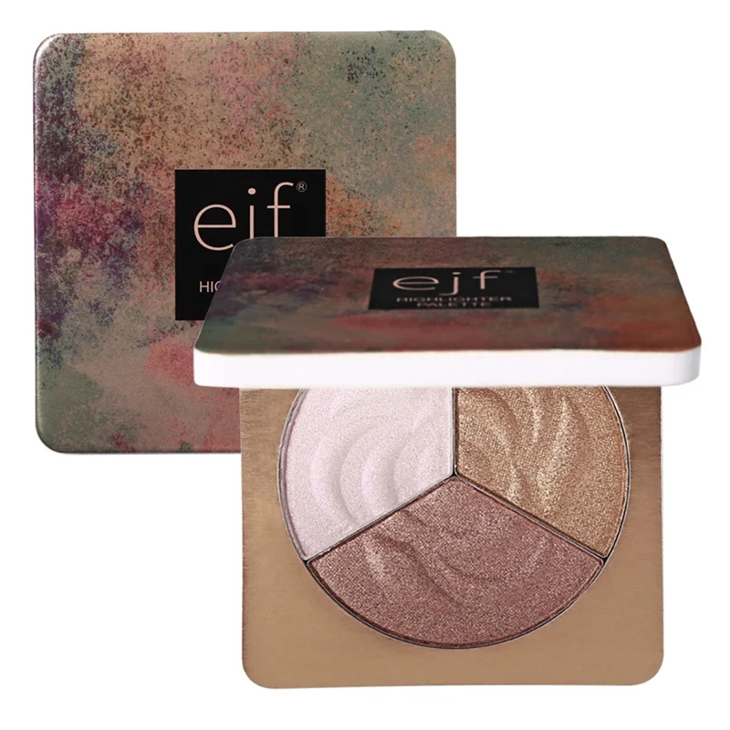 LANGMANNI 3 Colors Shimmer Highlighter Bronzers Palette Makeup Face