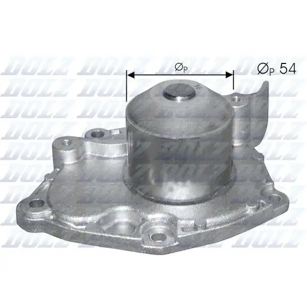 Помпа d шкива 54mm\ Renault Megane/Laguna/Scenic/Espace/Trafic 1