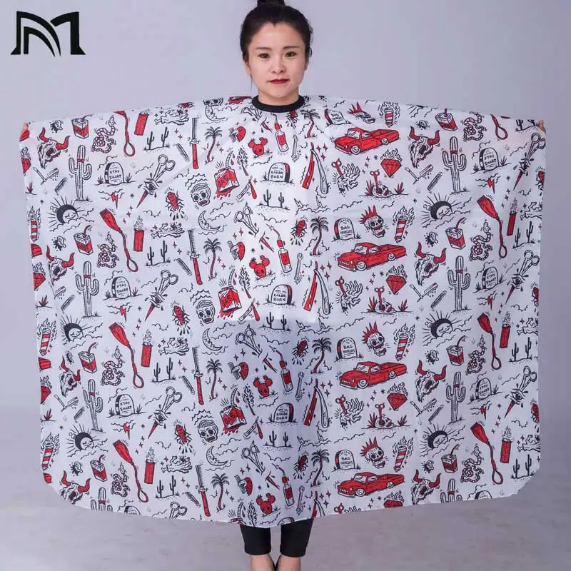 1piece-red 3 шт. 140*160 см парикмахерские накидки Салон Парикмахерская Резка волос Водонепроницаемая Ткань Салон Парикмахерская платье Парикмахерская накидка Парикмахерская обертка - Цвет: 1piece-red