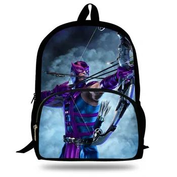

New Super Hero Hawkeye&Vision Print Children School Bags for Teen Boy Girls Students Pencil Bag Backpack Mochila Escolar