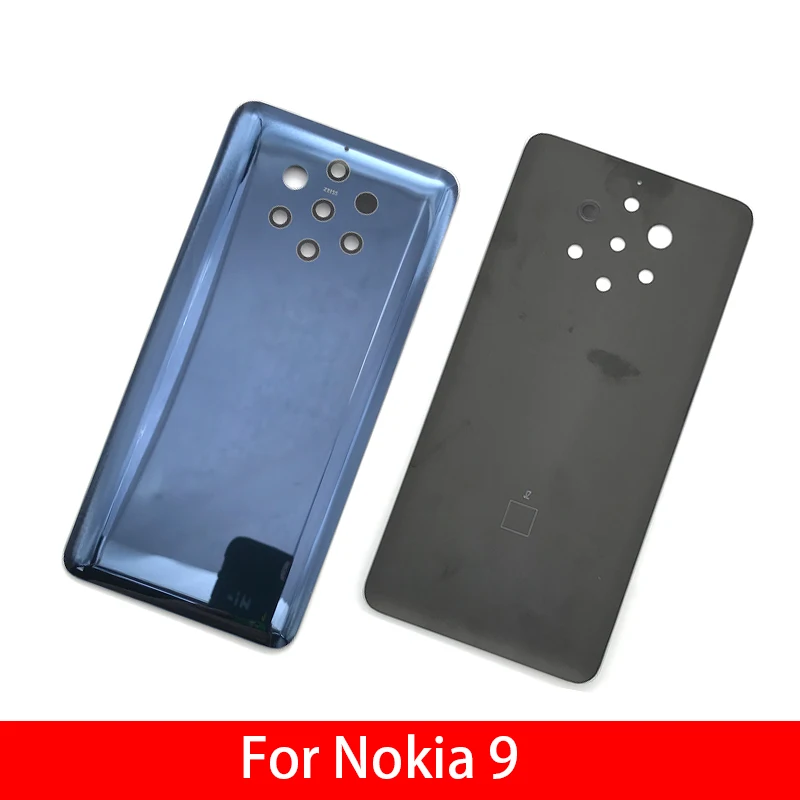 Замена стеклянная задняя крышка батарейного отсека чехол для Nokia 9 PureView