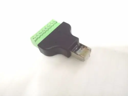 10 шт. RG45 8P8C Мужской 8 Pin AV терминал винт адаптер для Cat5 Cat5e кабель