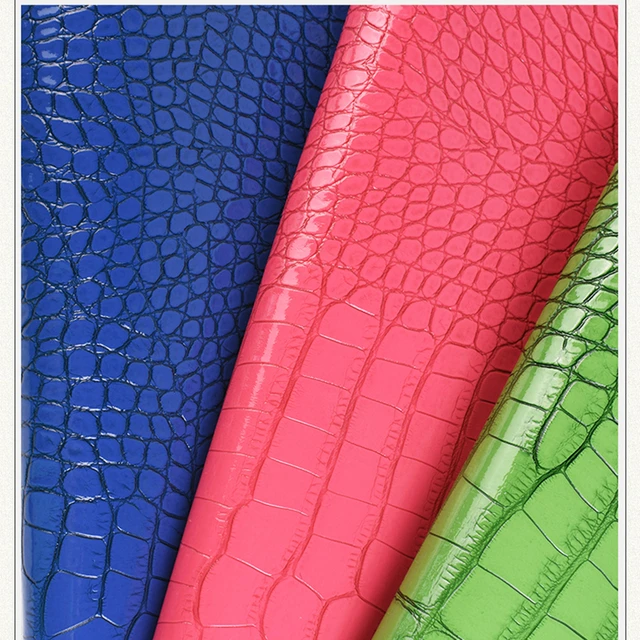 high quality embossed crocodile pattern faux PU leather/ leather for bag  making/ white leather fabric/ luxury furniture china