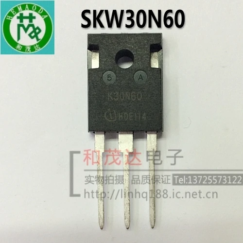 5 шт., новые оригинальные кнопки SKW30N60 K30N60 на