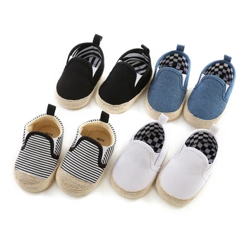 

New baby boy girl toddler first walkers canvas shoes soft bottom priority walker baby non-slip shoes 0-18Months