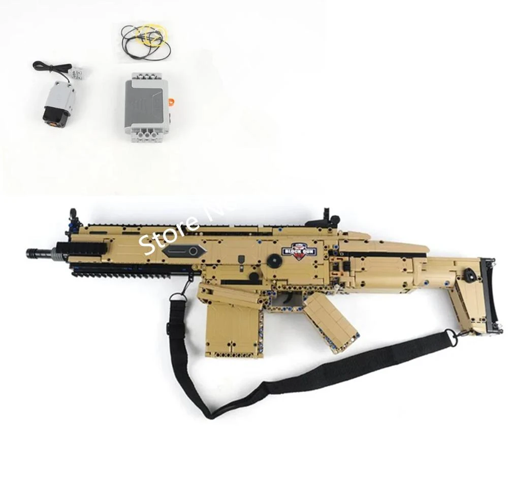 Building Blocks Military Rifle | Gun Building Blocks | Scar Assault Rifle  Gun - New - Aliexpress
