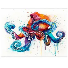 Осьминог DIY Алмазная картина рыба, Частный заказ, фото на заказ собственная Алмазная вышивка полная квадратная дрель Стразы YU921