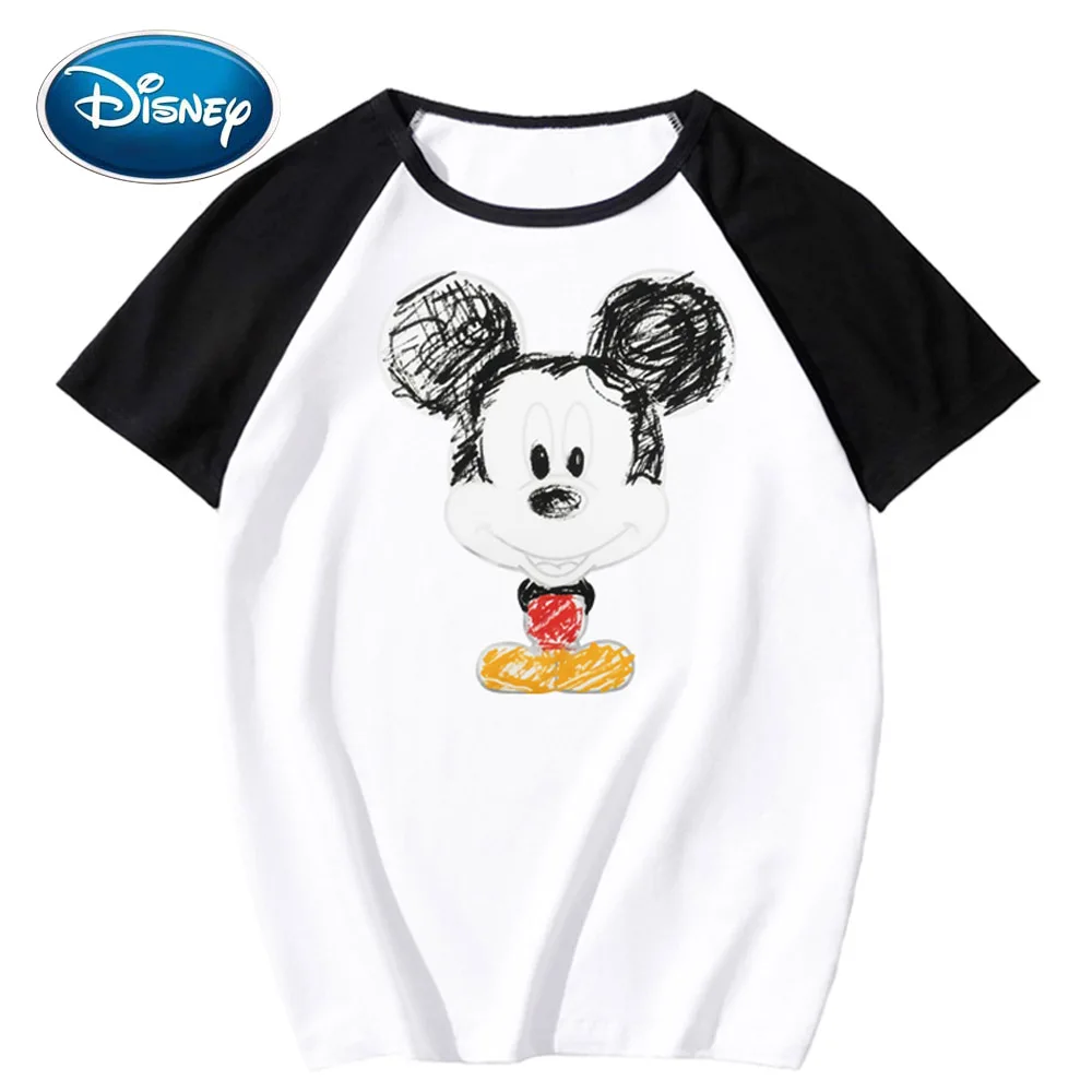 Стильный пуловер с круглым вырезом и принтом Микки Мауса из мультфильма Дисней