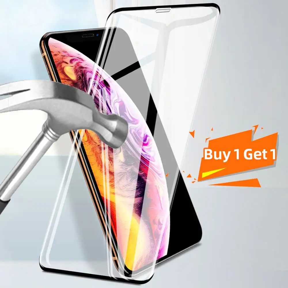 Полноэкранное защитное закаленное стекло для iPhone SE 2020 11 ProMax XR XS 8 7 Plus 6S пленка