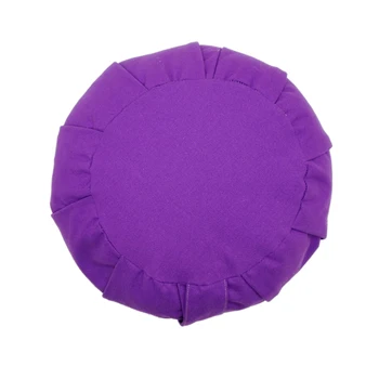 

Round 100% Cotton Buckwheat Meditation zafu Seat Cushion Pleated Yoga Pillow