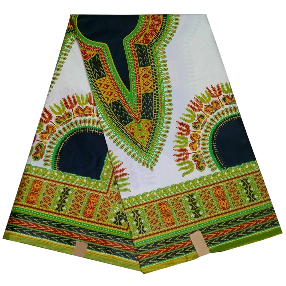 6 ярдов \ Лот африканская традиционная Дашики печать восковая ткань африканская ткань - Цвет: as picture