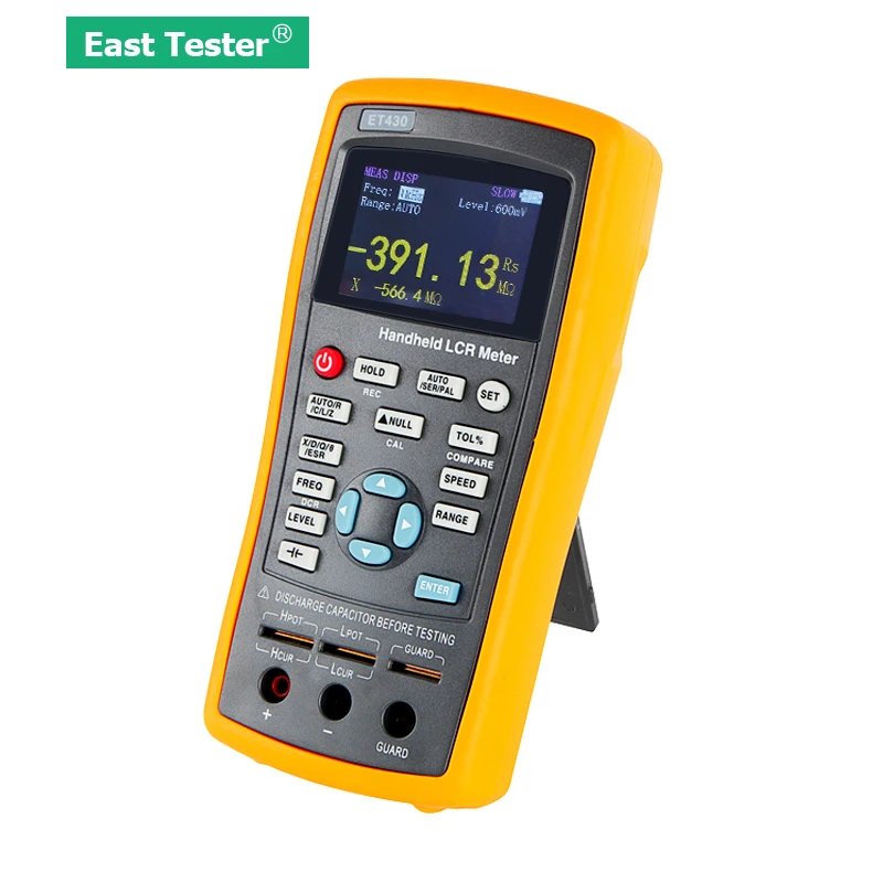 Multi Tester Instruments Digital LCR Bridge Handheld LCR Meter with Backlight Display ET430 /-0.2% Accuracy Resistance Electrolytic Capacitance Measuring Handheld LCR Bridge Multi Tester Instruments Digital LCR Bridge Handheld LCR Meter with Backlight Display ET430 /-0.2% Accuracy Resistance Electrolytic Capacitance Measuring Handheld LCR Bridge