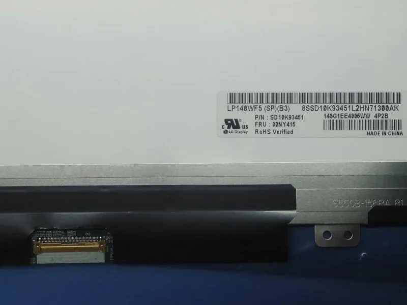 LP140WF5-SPB3 для lenovo T460S FRU: 00NY415 P/N SD10K93451 светодиодный сенсорный ЖК-экран+ стекло 14," FHD ips дисплей для ноутбука матрица