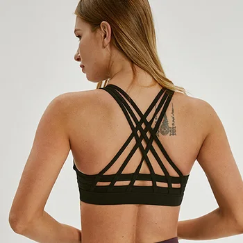 

women Bras for Women Comfortable Bra with Removable Pads Crossback Tops Activewear Workout Clothes
