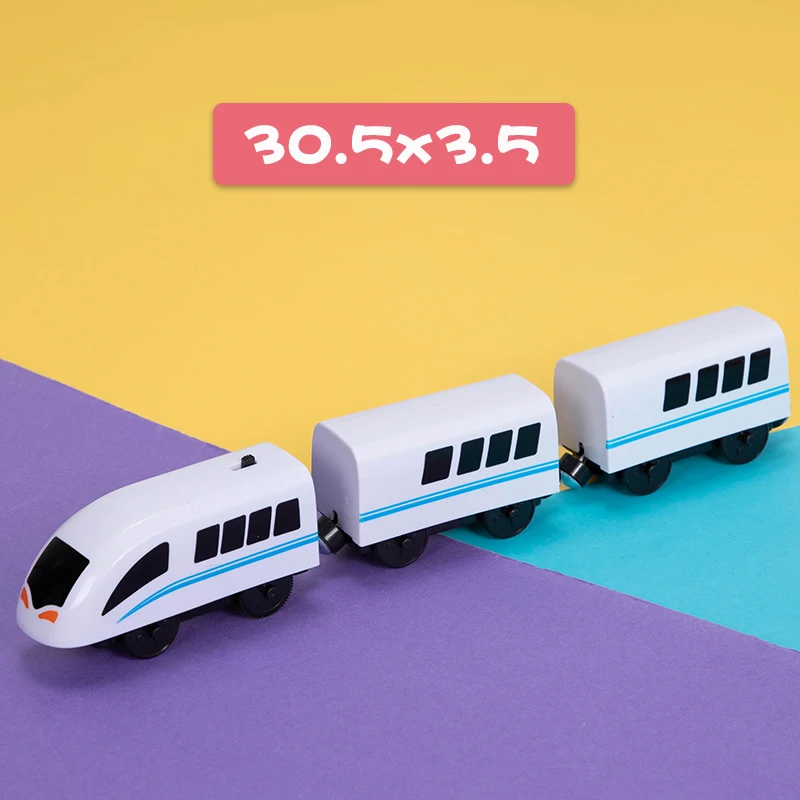 Детский Электрический поезд набор игрушек поезд литой слот игрушка подходит для стандартных деревянных железных дорог игрушка интересные игрушки для детей - Цвет: 5