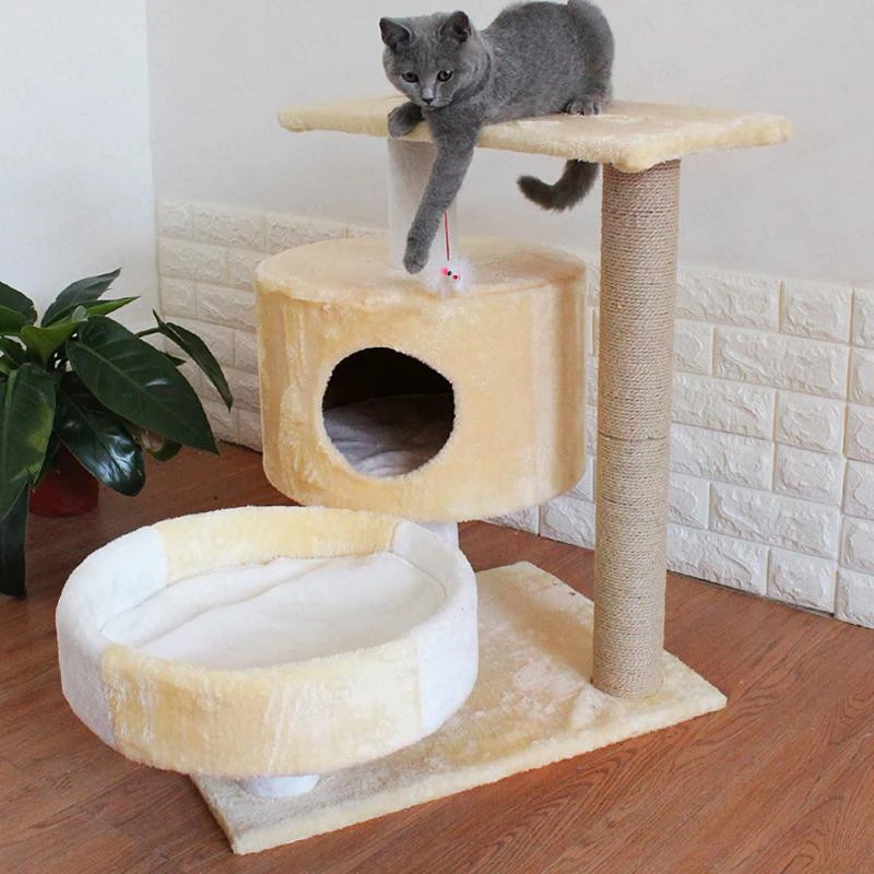 Кошка скалолазание Когтеточка игрушка прыгающий дом Вилла прыгающий Кот поставки Кот оконный гамак котенок кровати питомник полка
