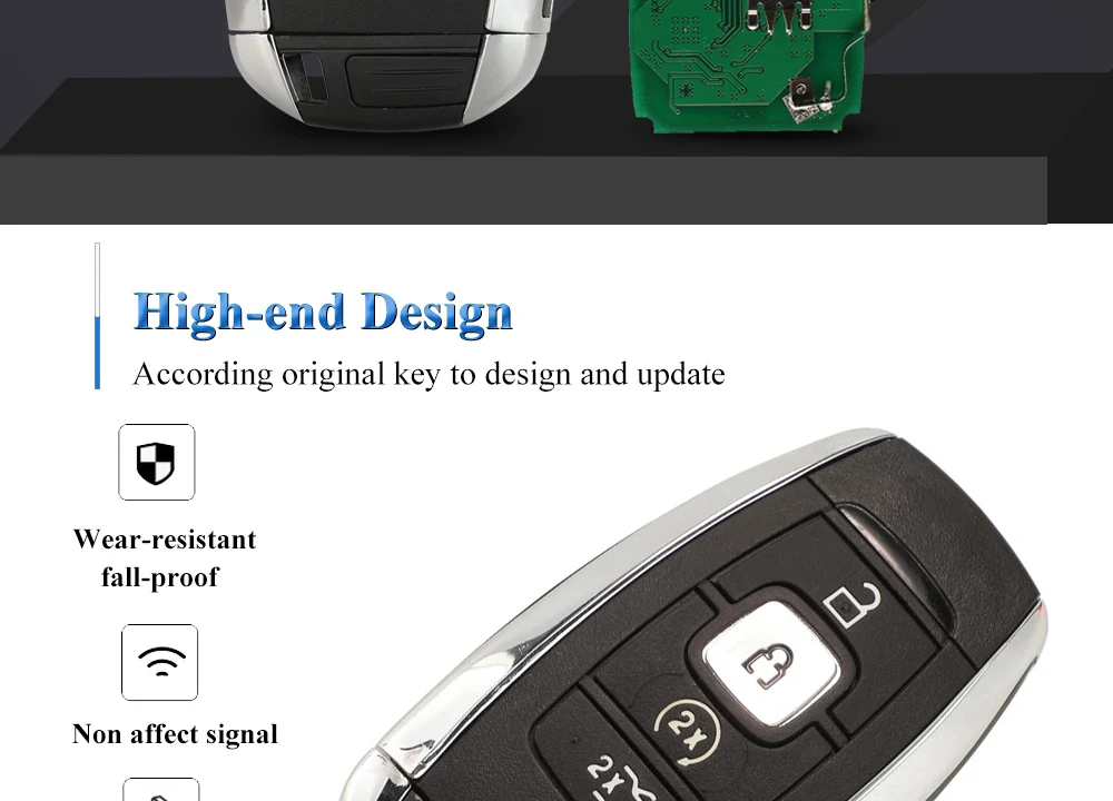 Keyforkess Keyless Go 434/868Mhz ID49 Car Key Remote For Lincoln MKC MKZ MKX NAVIGATOR 2017 2018 2019 2020 Smart Fob Control - H30f503bf5d734e45b691de59d0b0b078l