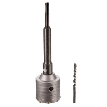

65mm SDS Plus Shank Concrete Cement Stone Wall Hole Saw Drill Bits With Wrench