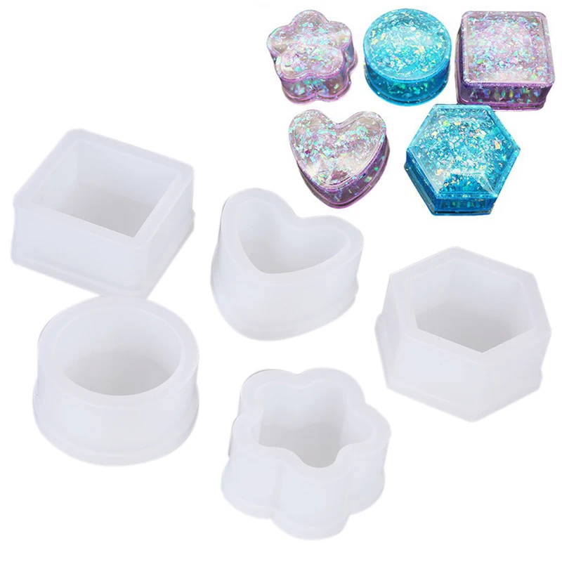 Прозрачная силиконовая форма ожерелье Lanugo Плесень Смола декоративное ремесло DIY шестиугольная коробка для хранения формы для эпоксидной смолы для ювелирных изделий