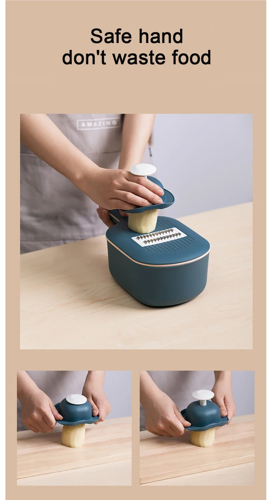 Kitchen Multi-functional Vegetable Cutter Slicer Multifunctional Round Mandoline Slicer Potato Cheese Kitchen Gadgets Fruit Grater