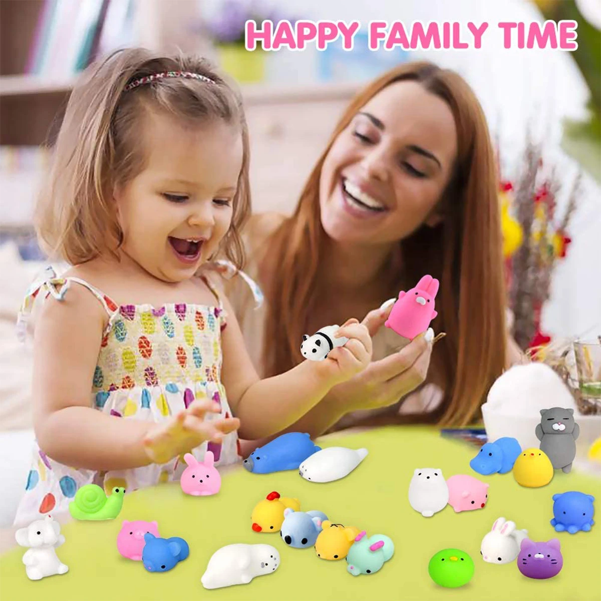 Kawaii Squishies Cute Mochi Squishy Animals Mini Stress Relief Squeeze Toys for Kids Party Favors Christmas Easter Birthday Gift mochis squishy toys
