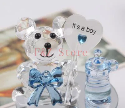 

K5 Crystal Bear Nipple Baptism Baby Shower Souvenirs Party Christening Giveaway Gift Wedding Favors and Gifts For Guest