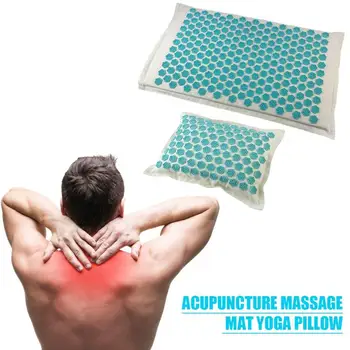 

1 Set Massager Mat Acupressure Mat Head Neck Back Foot Massage Relieve Back Pain with Pillow Relieve Back Pain Spike Mat