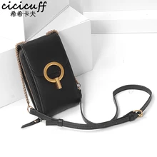 Women Genuine Leather Phone Pouch Bags for iPhone X XS 6 7 8 Small Shoulder Bag for Samsung S9 Crossbody Bags Women Phone Bag