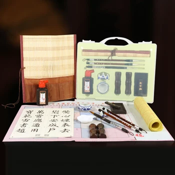 

Chinese Calligraphy Writing Brushes Ink Stick Holder Set Training Learning Tool