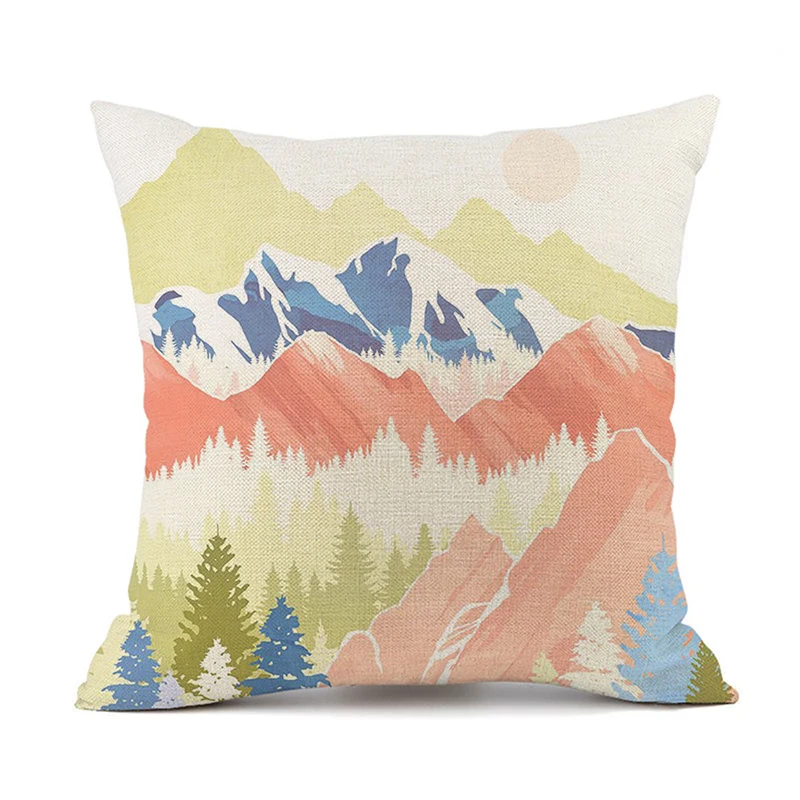 

Modern Abstract Painting Throw Pillow Case Landscape Cushion Covers for Home Sofa Chair Decorative Pillowcase 45*45cm