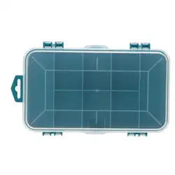 Пластиковый ящик для инструментов двухсторонний зеленый маленький ящик для хранения инструмента