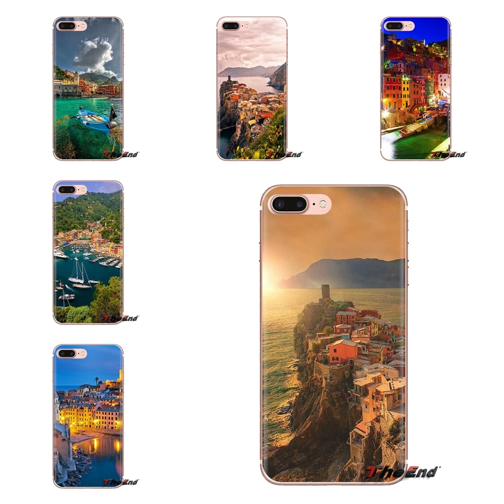 For Samsung Galaxy J1 J2 J3 J4 J5 J6 J7 J8 Plus 2018 Prime 2015 2016 2017 Silicone Skin Case Beautiful Places Italy Cinque Terre |