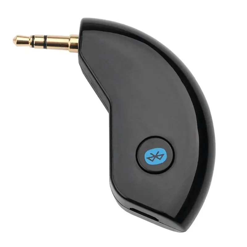 Беспроводной Bluetooth 4,2 аудио приемник классические цвета и простой прочный дизайн 3,5 мм разъем AUX адаптер Встроенный микрофон черный