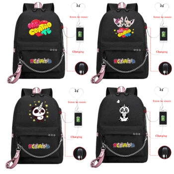 

Me Contro Te Backpack USB Charging Backpack Bag Cartoon Bag Animation Cute Backpacks Anime Designer Backpacks School Bag