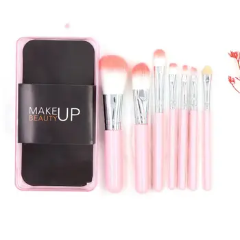 

7pcs / Set Of Makeup Brushes Multifunctional Plastic Soft Cosmetic Brush Set Eye Shadow Blush Combination Mask Brush