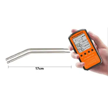 

Wireless Food Temperature Meter Lcd Display Dual Probe 8 Modes for Grill Oven 35ED