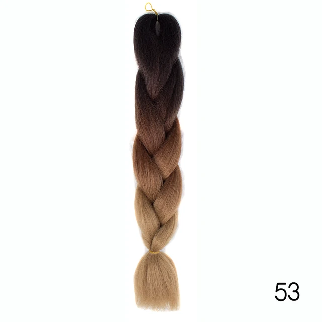 YXHAIR 100g 48 Inch Synthetic Jumbo Box Braids Expression Crochet Hair Extension for Women Pre Stretched Yaki Ombre C14