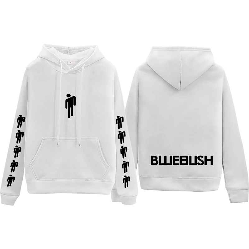 Billie Eilish толстовки с принтом Женская/мужская толстовка капюшоном и длинным