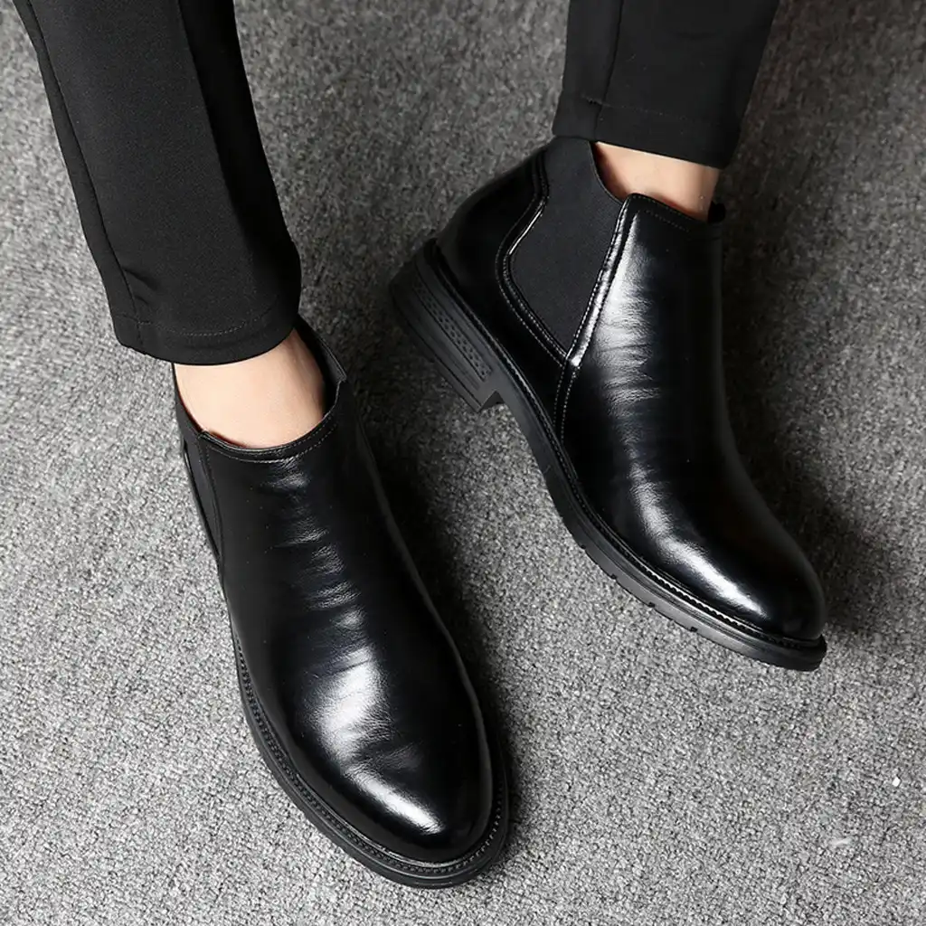 botas cortas de cuero