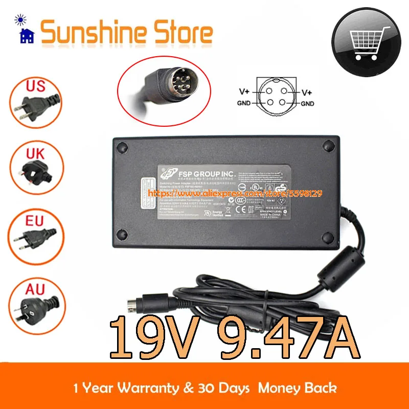 Оригинальный 180W 19V 9.47A FSP180 адаптер для ноутбука CLEVO X511 P150 9NA1800700 блестящая мощность