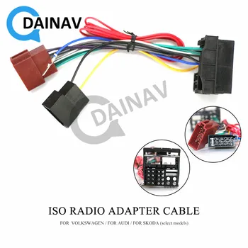 

12-125 ISO Radio Adapter for VOLKSWAGEN for AUDI for SKODA (select models) Wiring Harness Connector Lead Loom Cable Plug