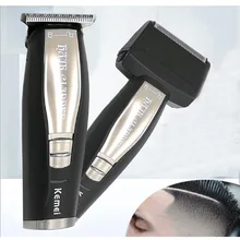 Kemei электрический триммер для волос KM-2057 2 в 1 перезаряжаемая машинка для стрижки волос электробритва бритва машинка для стрижки масляная голова гравировка