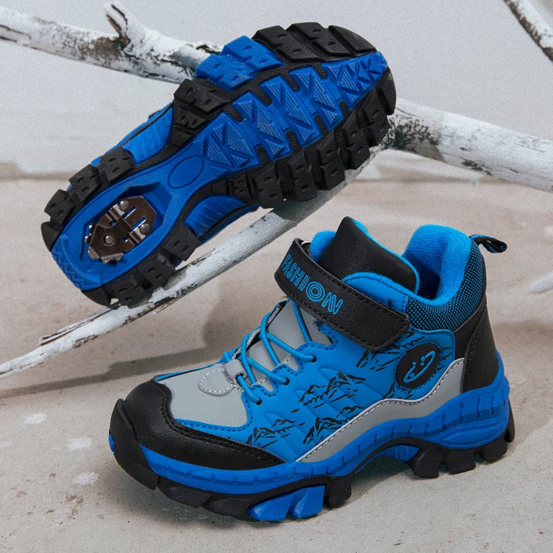 

Boys Girls Hiking Boots Kids Winter Boots Children Walking Climbing Sneaker Comfort Non-Slip Snow Shoe Hiker Boot Camping Travel