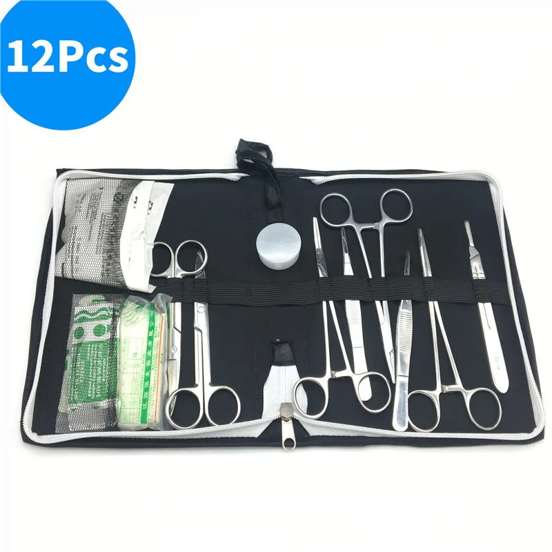Science Aids training Surgical instrument tool kit/surgical suture package kits set for student - Цвет: 12Pcs Per set