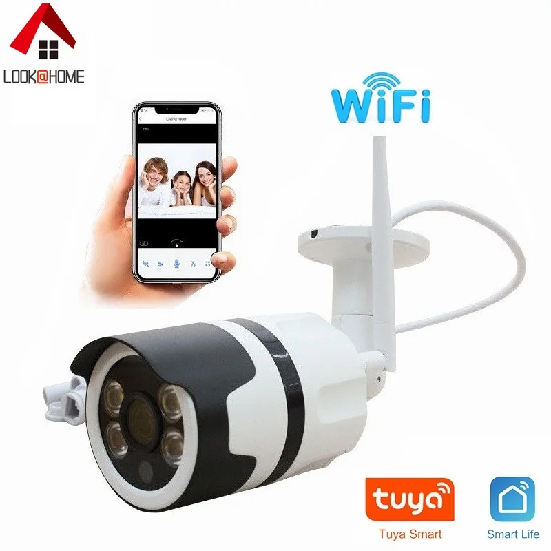 

1080P Surveillance Cameras with WiFi IP Camera Tuya Smart APP Outdoor Waterproof Video Surveillance Bullet Security CCTV Camera