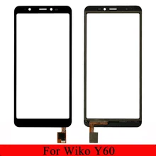 5,45 ''для Wiko Y60 сенсорного экрана стеклянная панель объектива Переднее стекло без lcd