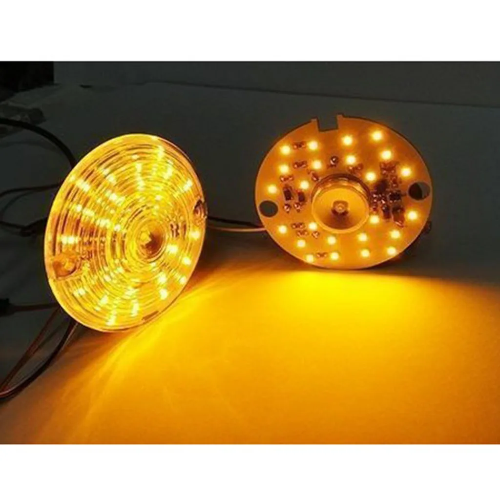 2X Amber Dual LED1157 Turn Signal for Harley Daytime Running Light