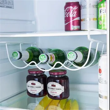 

Fridge Organizer Shelves Can Beer Wine Bottle Holder Rack Organizer Kitchen Storage Refrigerator Rack Shelf