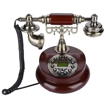 

Retro Vintage Wired Corded Telephone Landline FSK/DTMF Telephone Line Powered for Hotel Office Home
