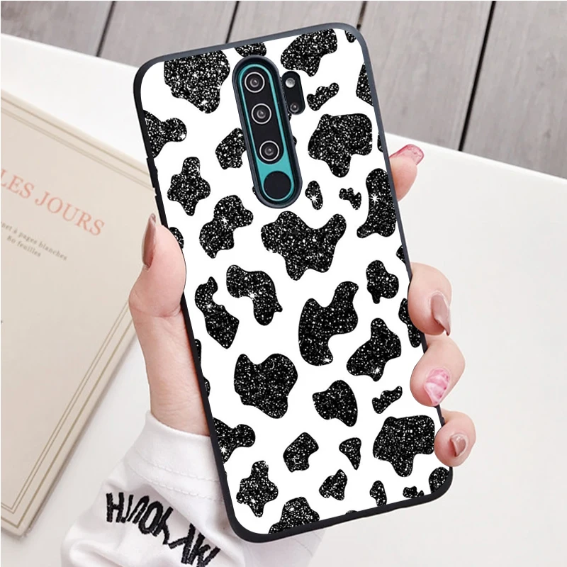 Bò Đốm Đen Dẻo Silicone Ốp Lưng Điện Thoại Redmi Note 8 7 Pro S 8T Cho Redmi 9 7A Bao cases for xiaomi blue Cases For Xiaomi